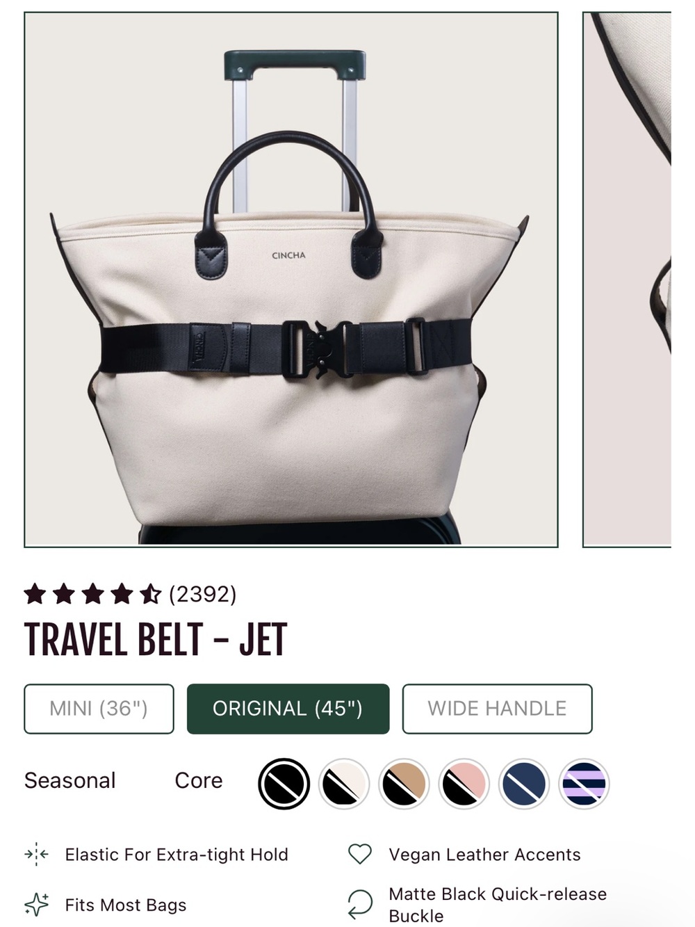 Cincha travel belts - original and mini - Picture 3 of 3